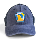 The Keystone: Pennsylvania Hat | Low-Profile Snapback Trucker Keystone Patch Hat