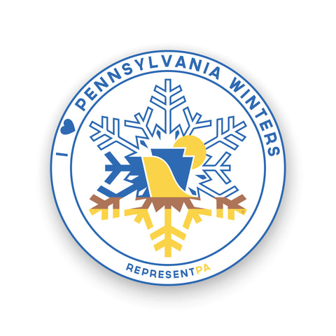 RepresentPA Pennsylvania Sticker | "I Heart Pennsylvania Winters"