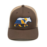 The Moshannon: Pennsylvania Hat | Snapback Trucker Black Bear Patch Hat