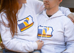 RepresentPA Symbol of Pennsylvania Patch Hoodie Sweatshirt | Heather Grey