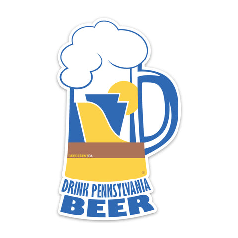 RepresentPA Pennsylvania Sticker | "Drink Pennsylvania Beer"