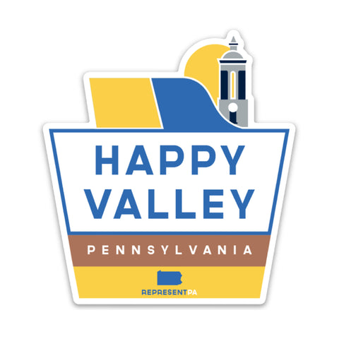RepresentPA Pennsylvania Sticker | "Happy Valley, Pennsylvania"